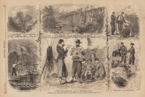 Chickahominy AR bridge, Waud, 1862, Harpers Weekly